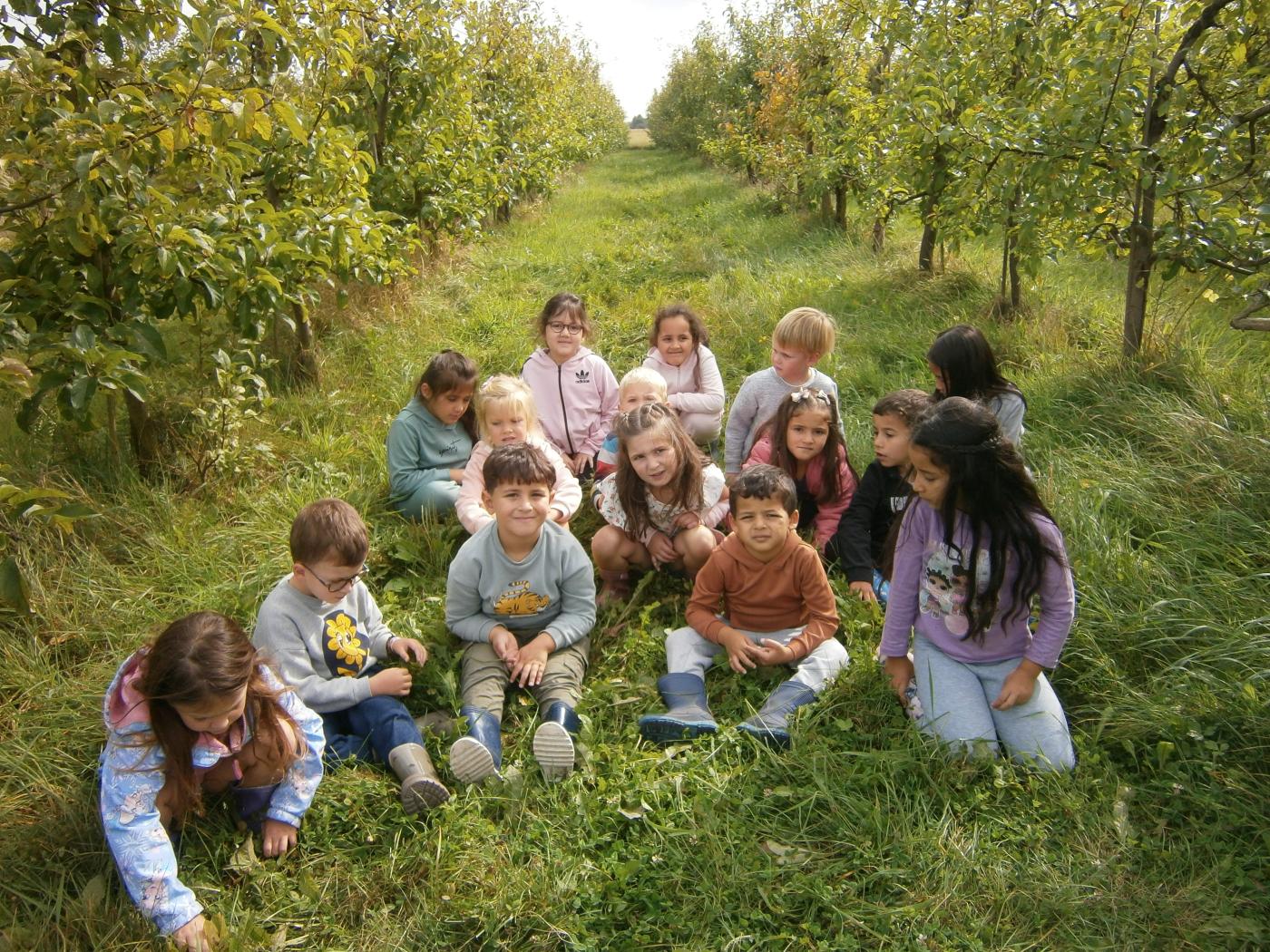 klasfoto in appelboomgaard